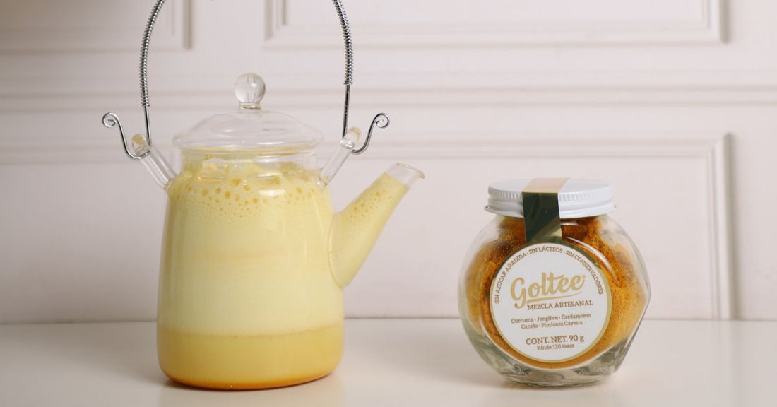 Prepara fácilmente una deliciosa Leche Dorada con la mezcla artesanal de Goltee