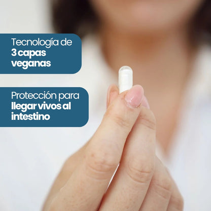 Probióticos 100 Billones por cápsula. 2 Frascos